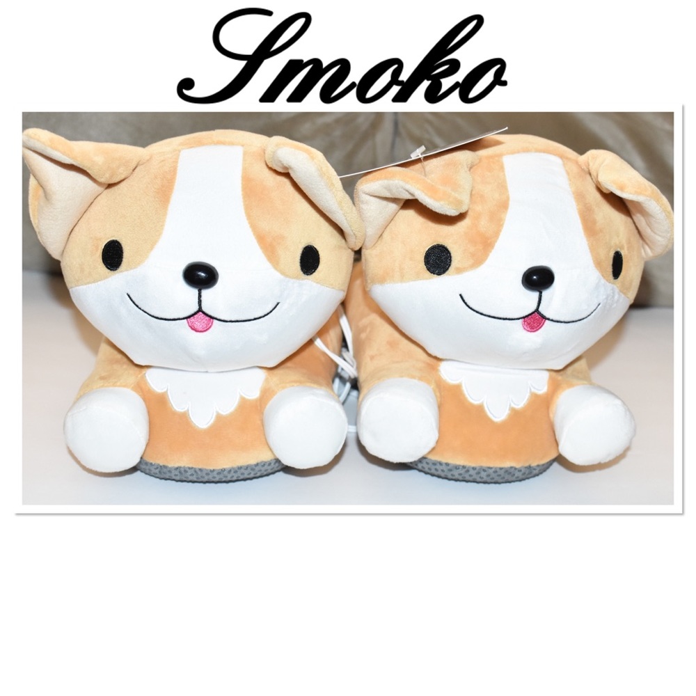 Smoko Corgi Dog Foot Warmers Slippers (OS) New!